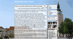 Desktop Screenshot of maticatrnava.sk